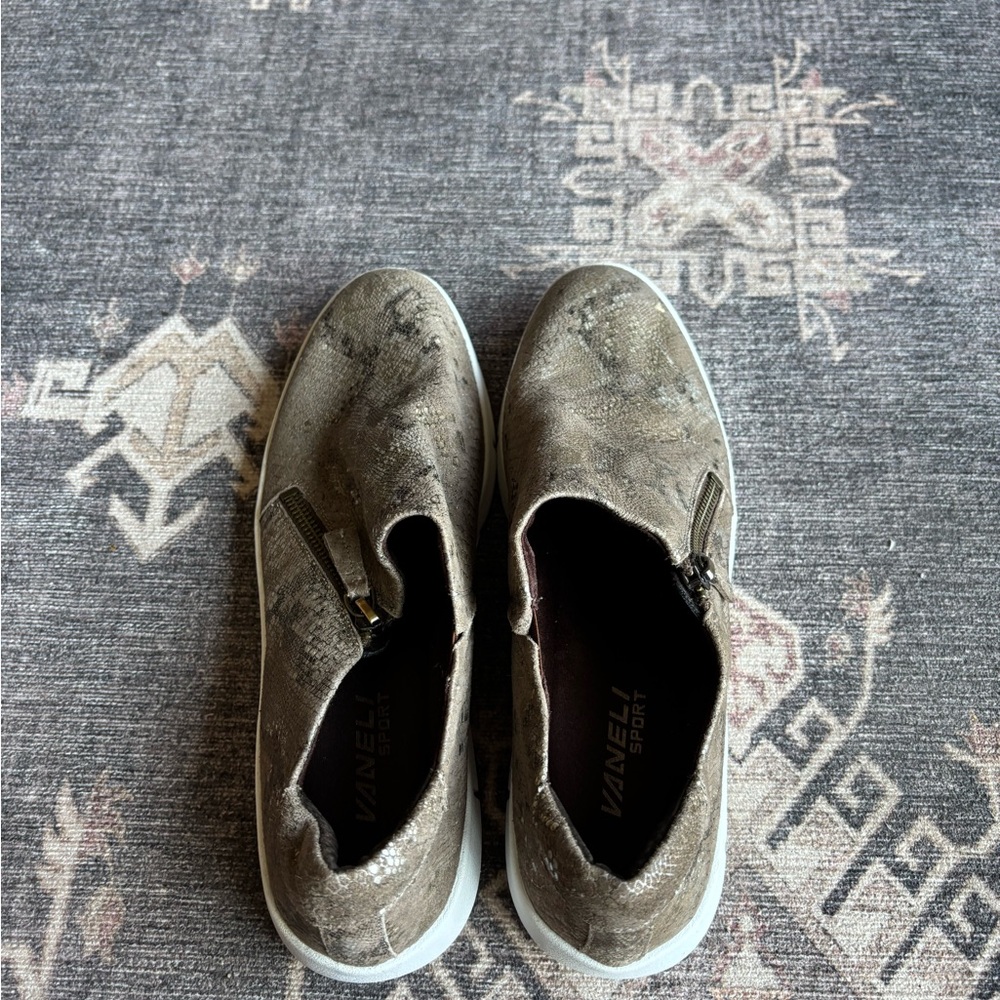 Vaneli Tan Slip-On Sneakers
